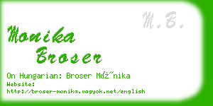monika broser business card